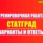 тренировочная работа статград