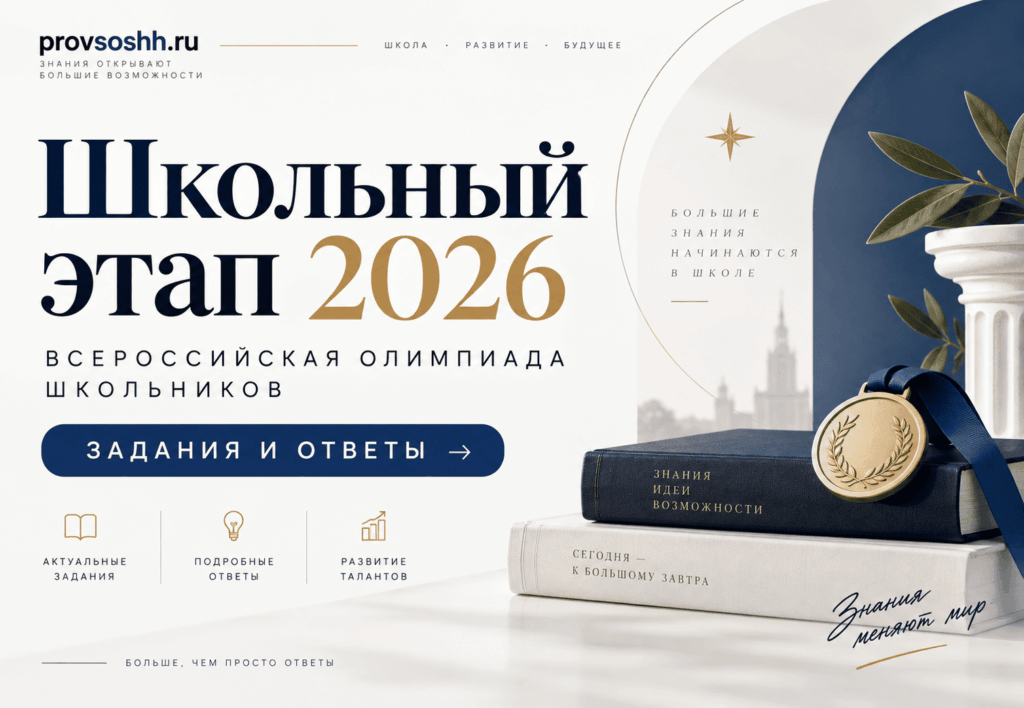 олимпиада школьный этап 2026